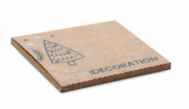 Logo trade advertising products image of: Wooden bauble shape hanger